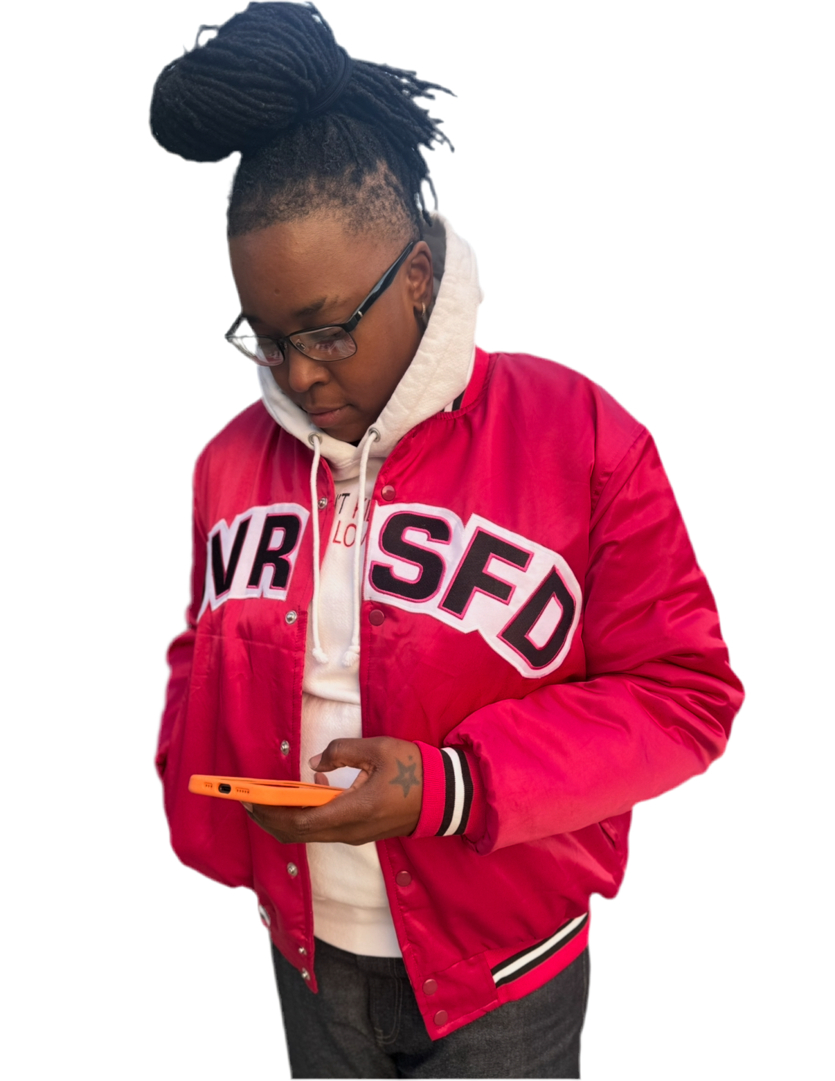 DVRSFD SATIN JACKET Pink