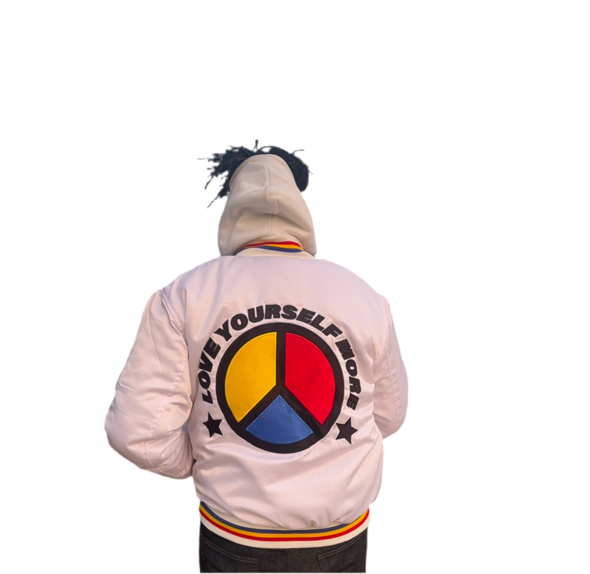 DVRSFD SATIN JACKET White