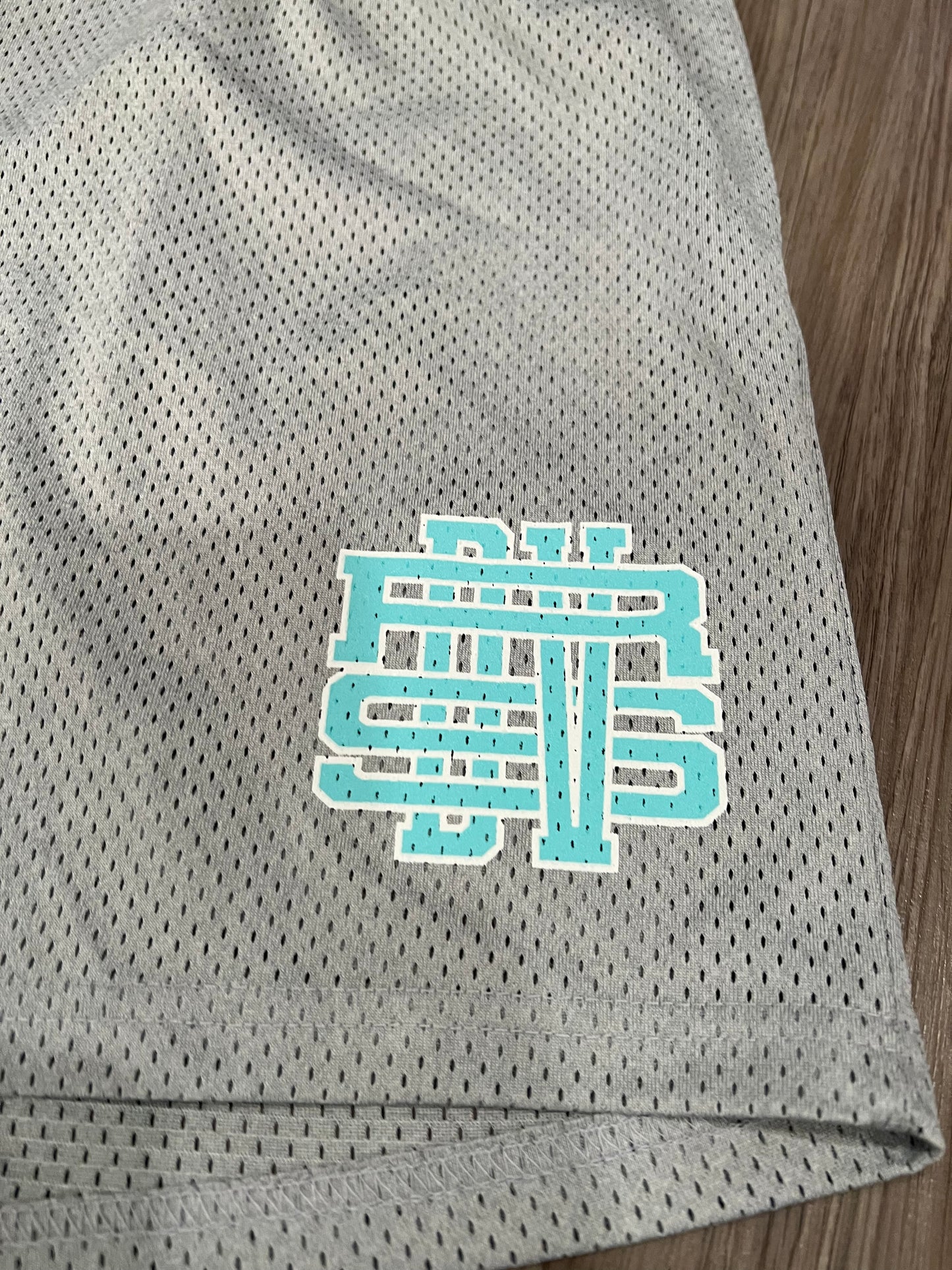 Grey Lettered Short