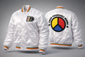 DVRSFD SATIN JACKET White